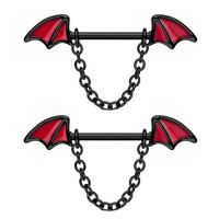 Украшения для пирсинга сосков. Крылья. Пара. SNP8618-2