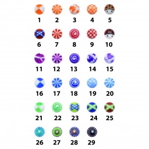 Шарик 1,6 мм, акрил 6 мм. XUVCOL6