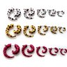 Имитация растяжки. Спираль, леопард EAR4863