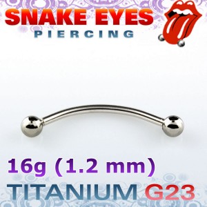 Микробанан 1,2 мм. Титан. Snake eyes. BNEBLT