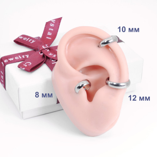 Серьга-кликер 3,5 мм. Титан. SKT4062-S