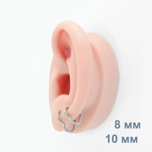 Кольцо-сердце сегментное 1,2 мм кликер. HSEG09