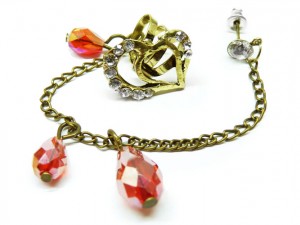 Кафф Сердце, бронза EC544