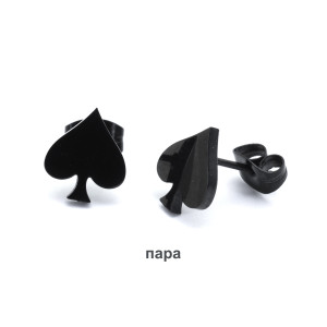Серьги-гвоздики. Пара. Пики. SE2945-2