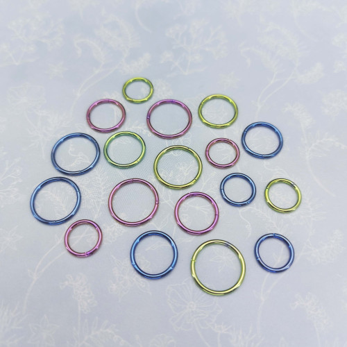 Кольцо сегментное 1,2 мм кликер, анодирование. Титан. HSEGTA16A