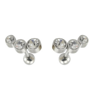 Штанга 1,2 мм. Три кристалла, титановое покрытие. Пара. BBER4905