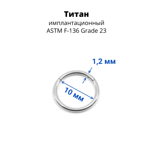 Кольцо сегментное 1,2 мм кликер. Титан. HSEGTA16