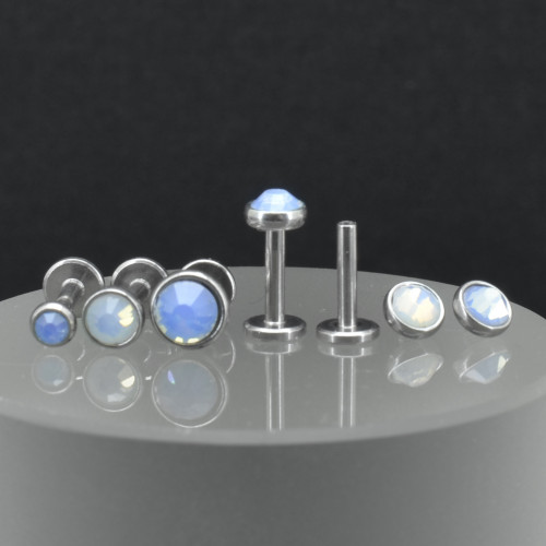 Интернал-лабрета 1,2 мм. Кристалл Opal. IL0419
