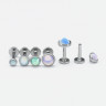 Интернал-лабрета 1,2 мм. Кристалл Opal. IL0419