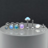 Интернал-лабрета 1,2 мм. Кристалл Opal. IL0419