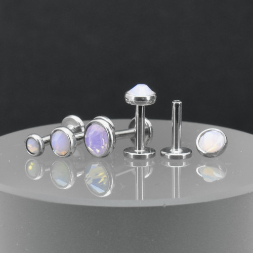 Интернал-лабрета 1,2 мм. Кристалл Opal. IL0419