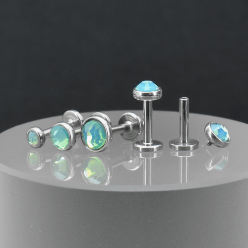 Интернал-лабрета 1,2 мм. Кристалл Opal. IL0419