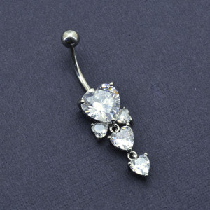 Украшение для пирсинга пупка. Сердце. MCDZ0069