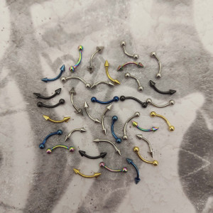 Микробанан 1,2 мм. Конус. Титан, черное анодирование. BNECN16TBl