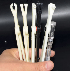 Зажим для пирсинга акриловый в стерильной упаковке. Овальный открытый. CLM01