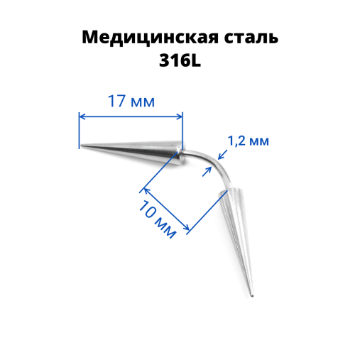 Микробанан 1,2 мм. Конусы 4х17 мм. BNE16-417