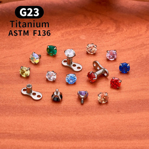 Основа микродермала + накрутка. Циркон. TSATAF0197