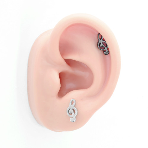 Серьга 1,2 мм. Скрипичный ключ C2162/991