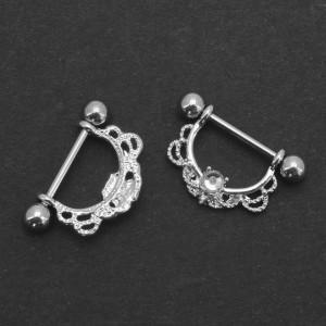 Украшение для пирсинга соска. Кристалл Crystal. SNP05584