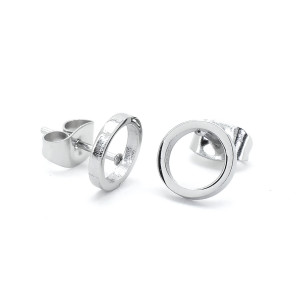 Серьга-гвоздик. Круг. SE0302