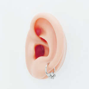 Кольцо сегментное 1,2 мм кликер для пирсинга септума с кристаллами. HSEGJ2001