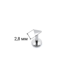 Интернал-лабрета 1,2 мм. Титан. Треугольник 2,8 мм. ILT1164