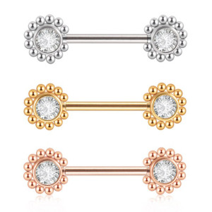 Украшение для пирсинга соска. Пара. Push-in. SNP674-2