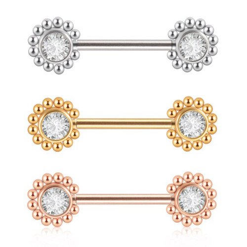 Украшение для пирсинга соска. Пара. Push-in. SNP674-2