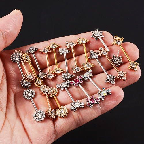 Украшение для пирсинга соска. Пара. Push-in. SNP675-2