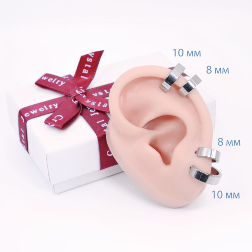 Серьги-кликеры 4 мм. Титан. Пара. SKT3347-2