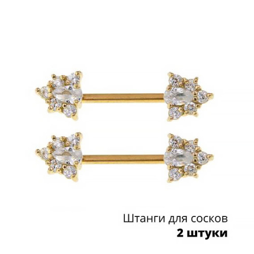 Украшения для пирсинга сосков. Пара. SNP764-2
