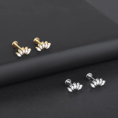 Интернал-лабрета 1,2 мм. Титан, золотое анодирование. ILBT5684