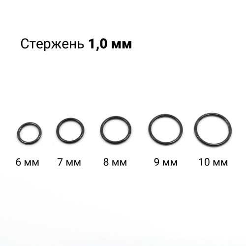 Кольцо сегментное 1,0 мм кликер. Хирургическая сталь. HSEG18