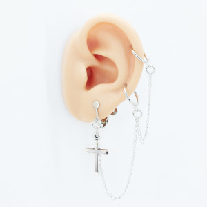 Клипса тройная Крест. EC1842