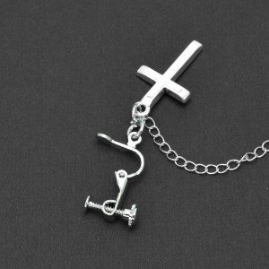 Клипса двойная Крест. EC1844