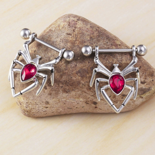 Украшения для пирсинга соска. Пауки. Пара. SNP7250-2