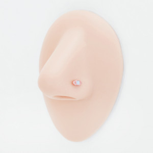 Нострила улитка 0,8 мм, титановое покрытие. NSC0302