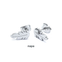 Серьги-гвоздики. Пара. Перо. SE2970-2