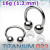Циркуляр 1,2 мм. Титан. CBB16T (циркуляр 10 мм, шарики 3 мм, титан G23)