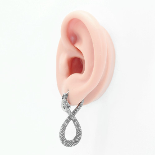 Серьги-кликеры Змеи бесконечности (пара). SK768