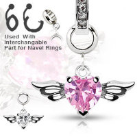 Украшение для пирсинга пупка. Сердце. CH-006