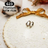 Серьга-кликер 2,5 мм. Титан. SKT1322