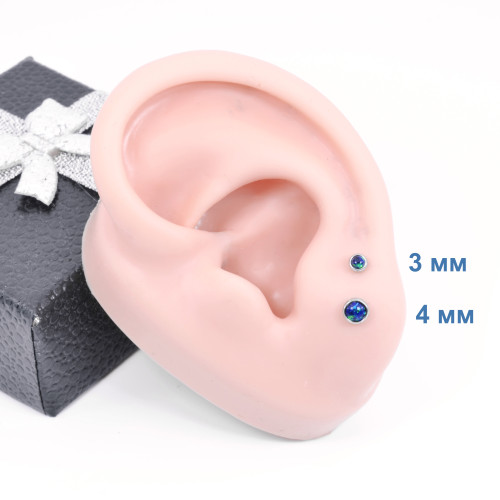 Интернал-лабрета 1,2 мм. Опал 4 мм. LBSO0534