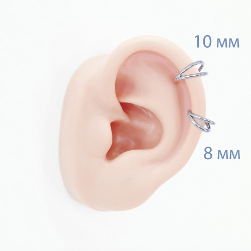 Кольцо сегментное 1,2 мм кликер двойное. Титан. HSEGA2RTi