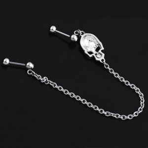 Штанга 1,2 мм для двух проколов. Череп. JC3453