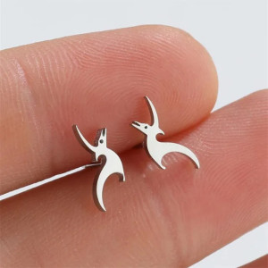 Серьги-гвоздики. Пара. Птеродактили. SE0294-2