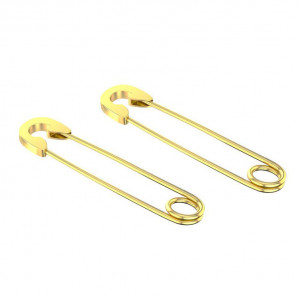 Серьга 1,0 мм. Булавка, золотое титановое покрытие. BBER1012