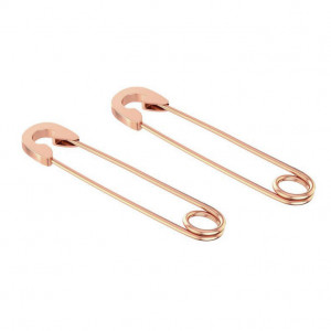 Серьга 1,0 мм. Булавка, титановое покрытие розовое золото. BBER1015