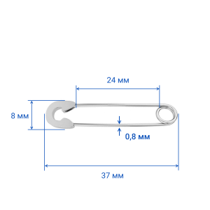 Серьга 1,0 мм. Булавка, титановое покрытие розовое золото. BBER1015