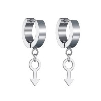 Серьги-кликеры с подвеской Щит и копье Марса. Пара. SK5803-2